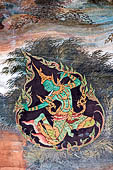 Detail from a mural painting with a 'Ramakien' motif - Thai version of the Indian Ramayana - from the temple complex of the Emerald Buddha, Bangkok (late 18th century) 